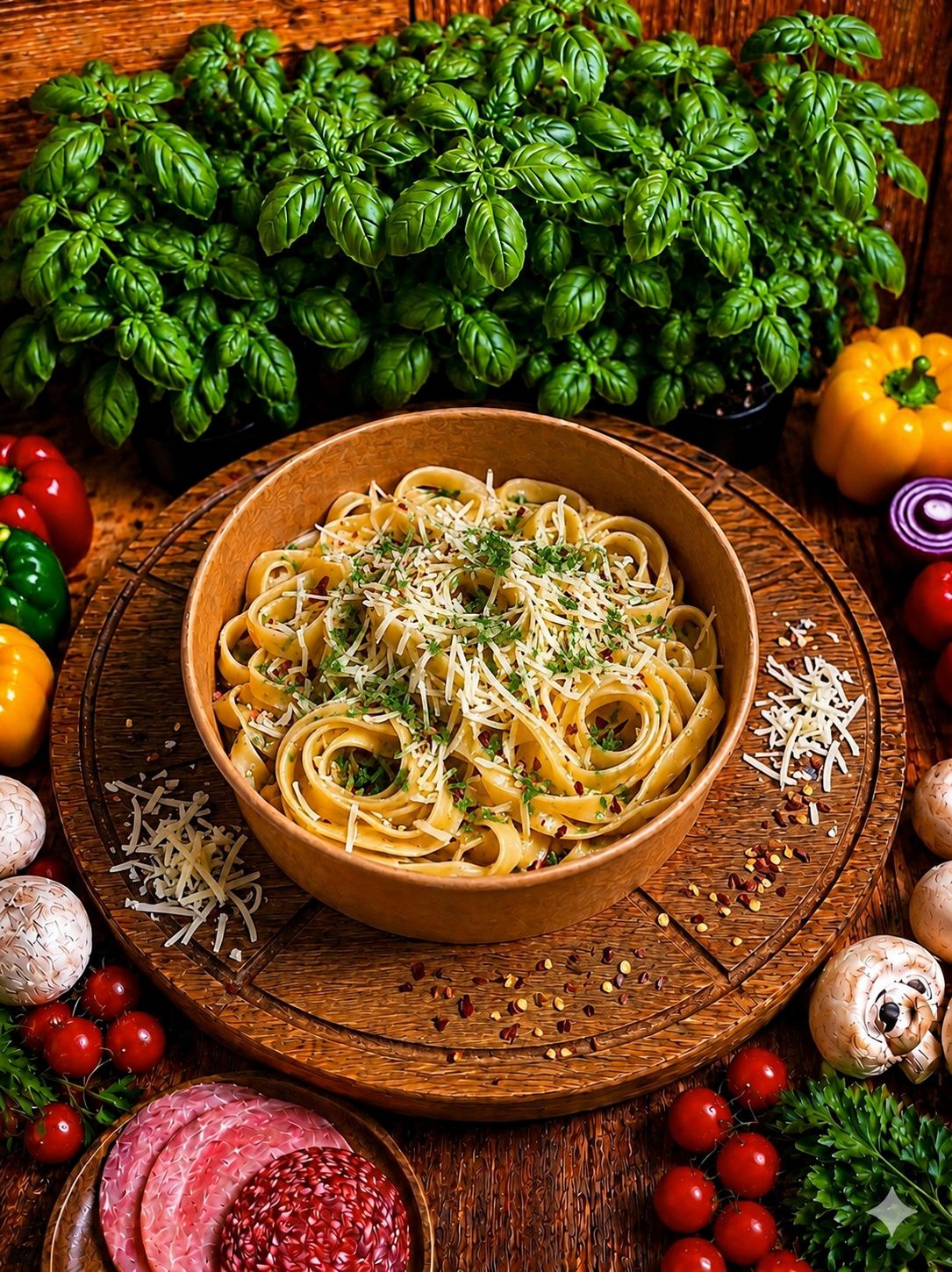 Tagliatelle aglio e olio